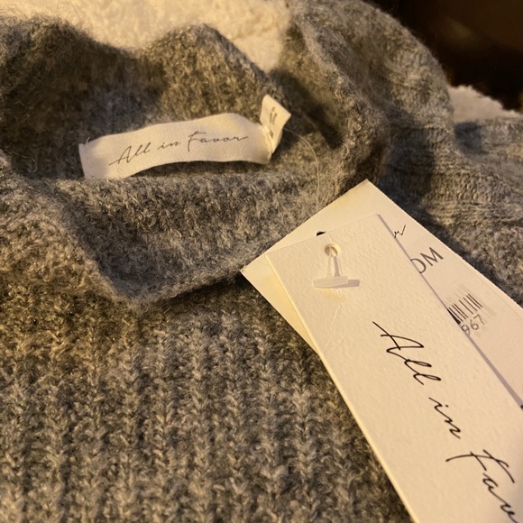 BNWT Nordstrom All In Favor Acrylic Funnel Neck Sweater - Picture 7 of 7